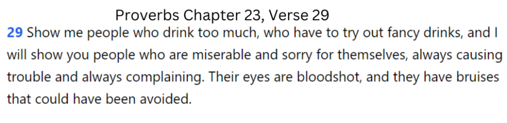 proverbs 23:29 answers is weed a sin