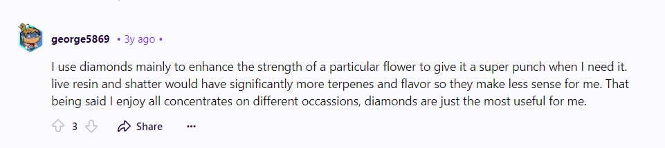 diamonds vs shatter